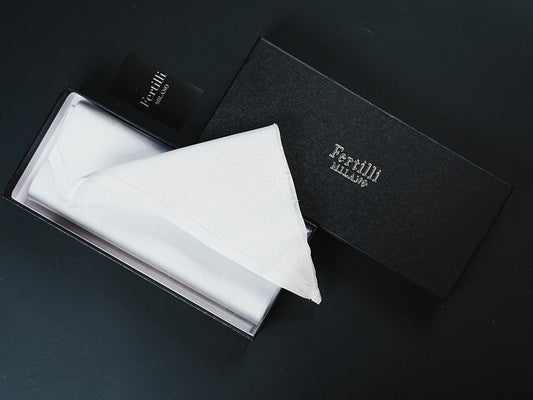 Ferrilli Milano Premium White Ghutra – Luxury Arabic Headwear for Modern Gentlemen