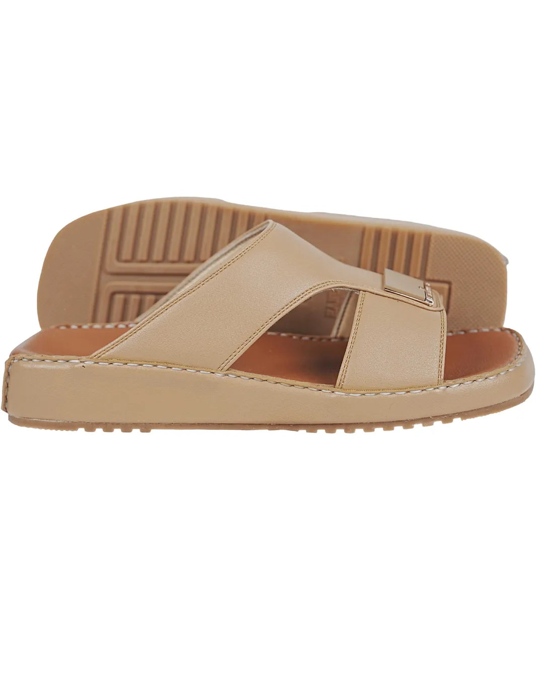 Step into Everyday Luxury with Al Aseel Beige Sandals