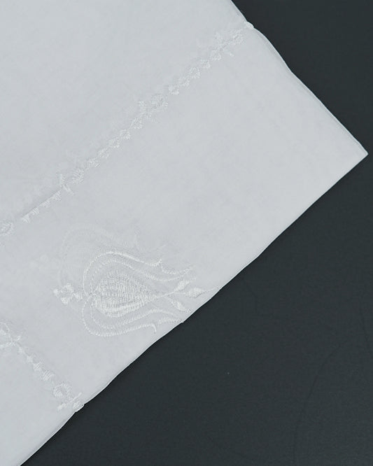 Al Hosn White Ghutra – Premium Japanese Fabric for Emirati Gentlemen