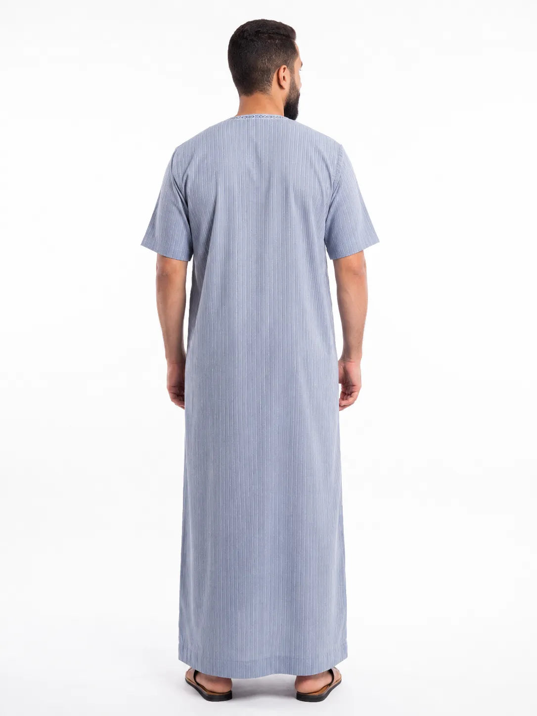 Al Khazz Classic Arabic Jalabiya – Premium Light Blue Men's Thobe