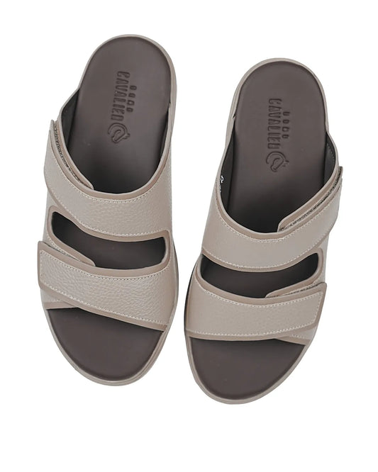 Cavalier Stylish Beige Comfort Slide Sandal