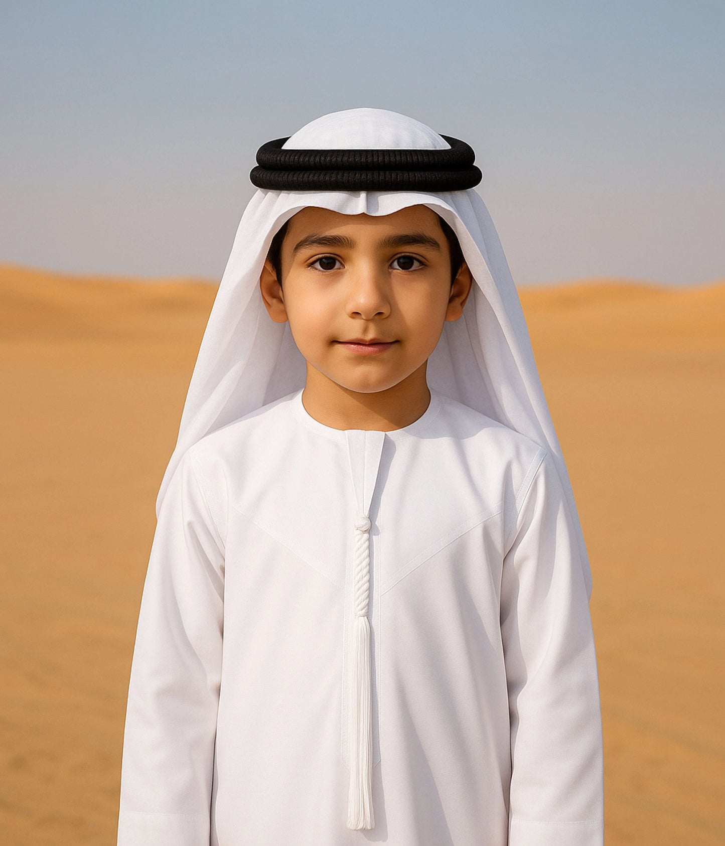 boys white kandura traditional arabic thobe UAE