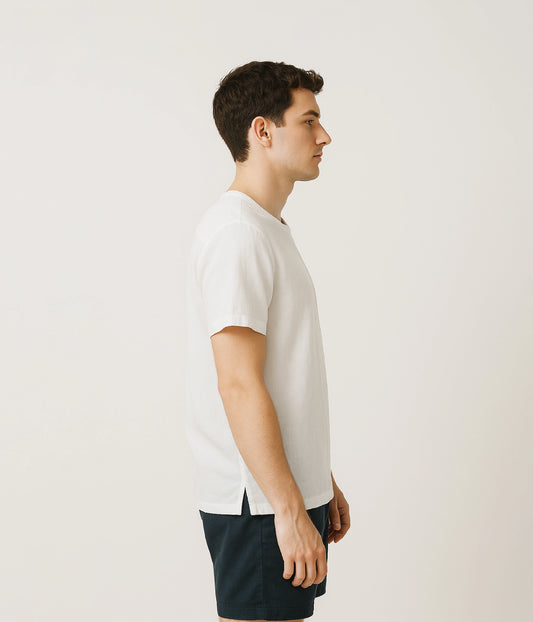 White Casual Cotton Shirt for Men