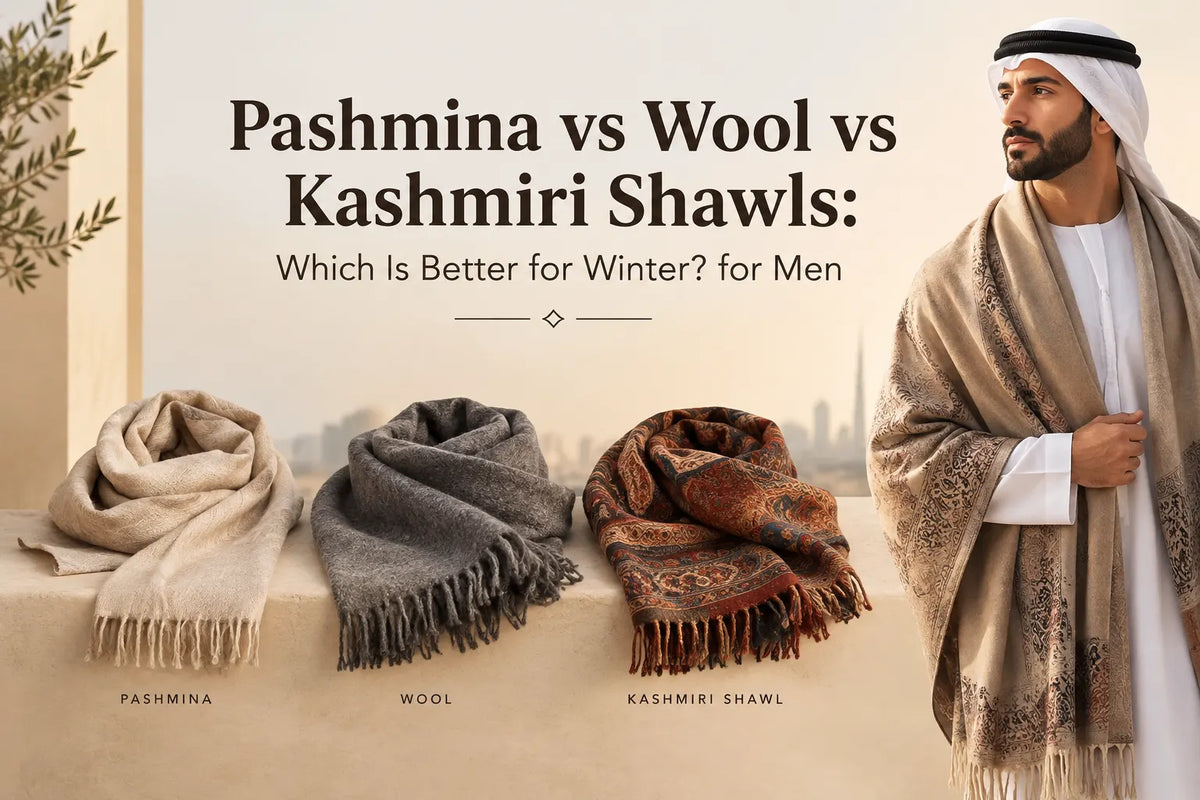 Pashmina vs Wool vs Kashmiri Shawls: Which Is Better for Winter?