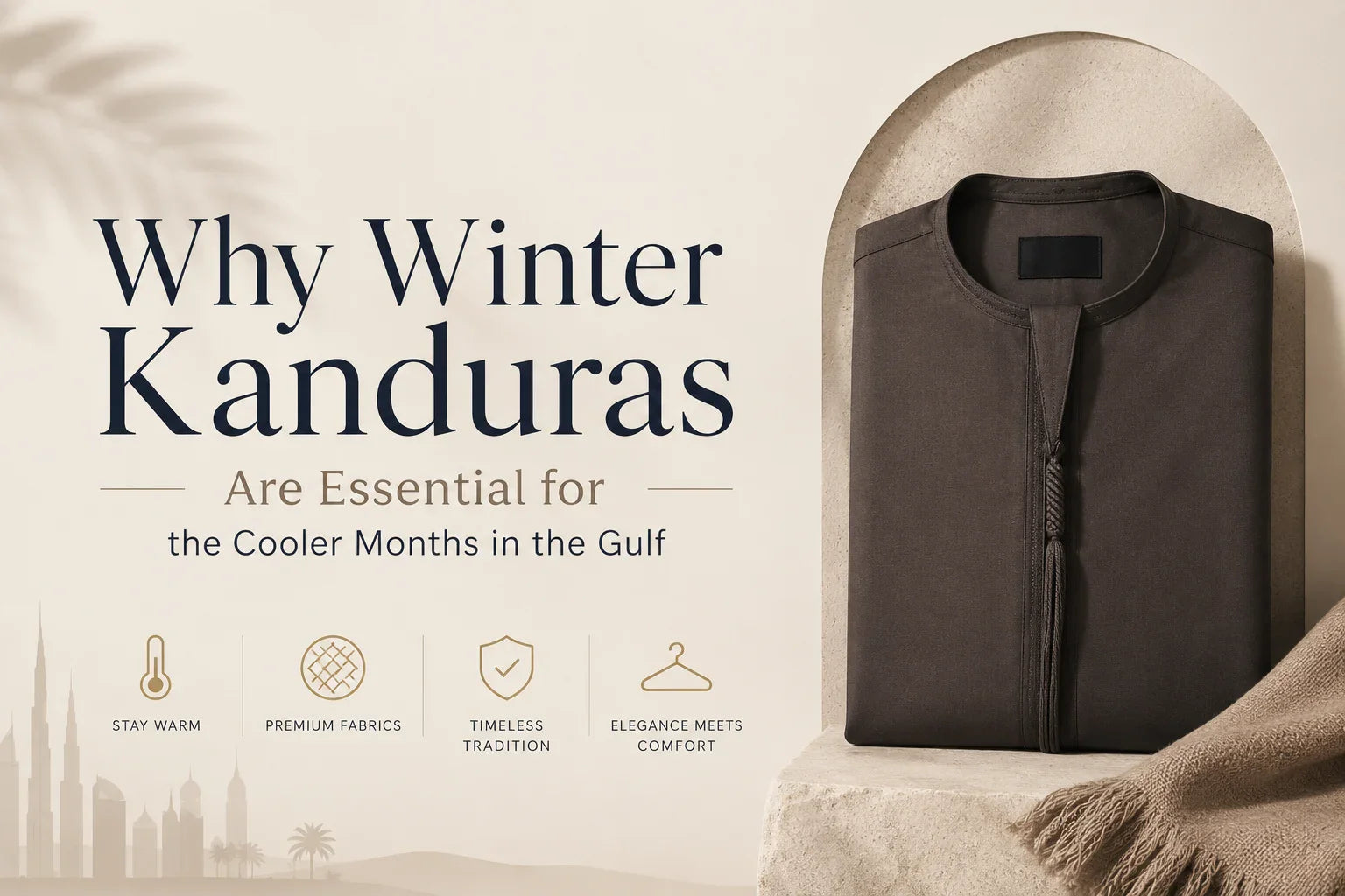 Why Winter Kanduras Are Essential for  the Cooler Months in the Gulf