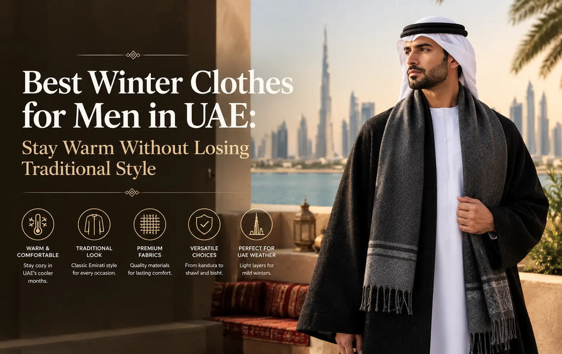 Best Winter Clothes for Men in UAE: Stay Warm Without Losing Traditional Style