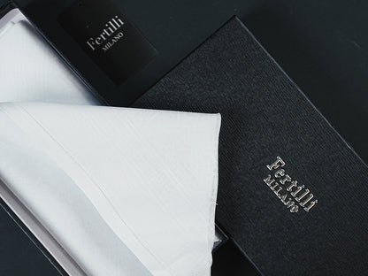 Ferrilli Milano Premium White Ghutra – Luxury Arabic Headwear for Modern Gentlemen