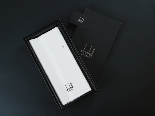 Dunhill London Premium White Ghutra – Luxury Arabic Headwear for Modern Gentlemen