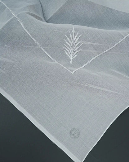 Premium Embroidered White Ghutra for Men – Soft & Elegant UAE Headscarf