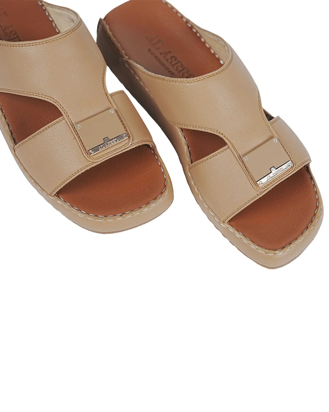 Step into Everyday Luxury with Al Aseel Beige Sandals