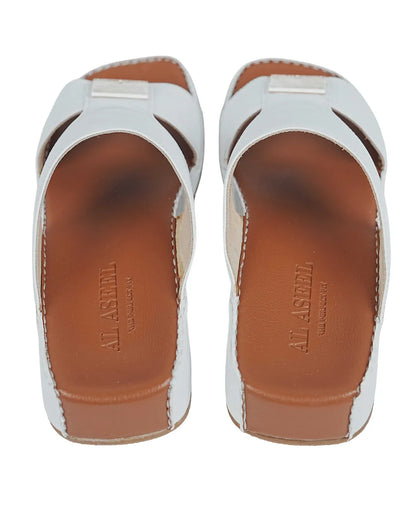 Al Aseel Premium White Arabic Sandals – Pure Elegance, Ultimate Comfort