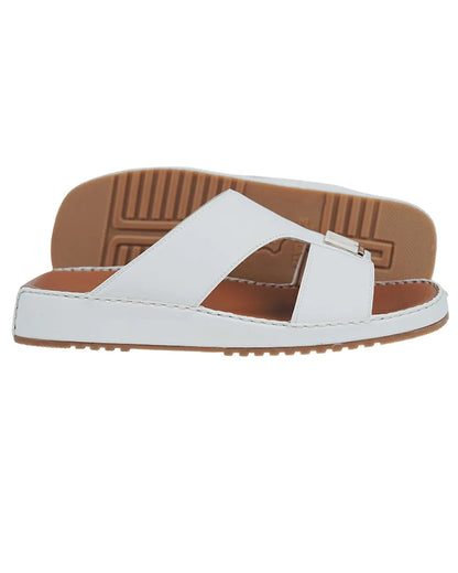 Al Aseel Premium White Arabic Sandals – Pure Elegance, Ultimate Comfort