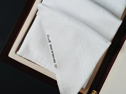 Al Ayan Premium White Ghutra – Made in England | Luxury Arabic Headwear