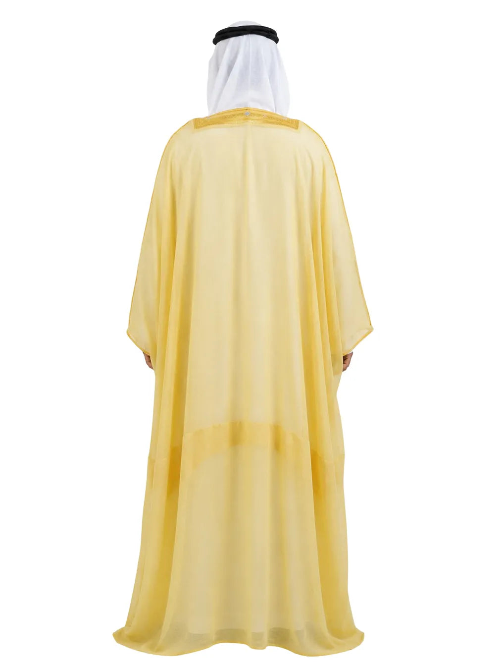 AL MASHALIH AL MALAKIYAH  K.S EXTRA -  Golden Beige  with Gold Embroidery
