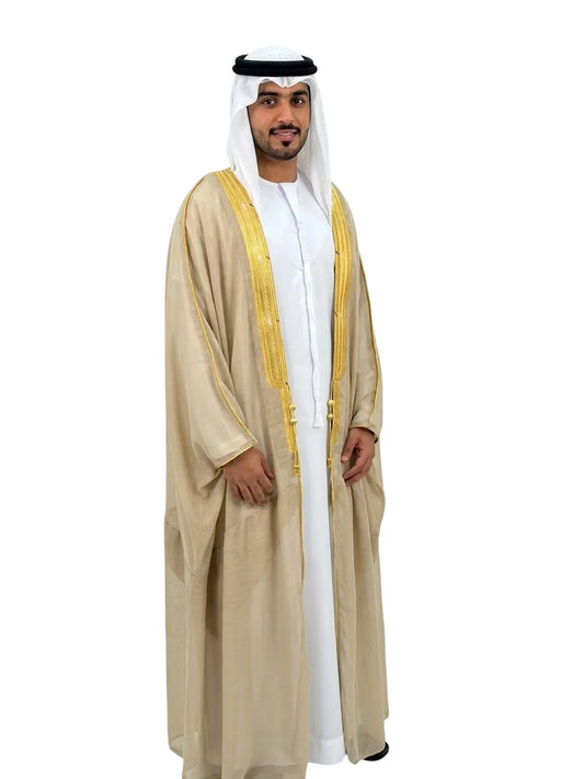 المشالح الملكية كيه إس اكسترا - رملي بتطريز ذهبي