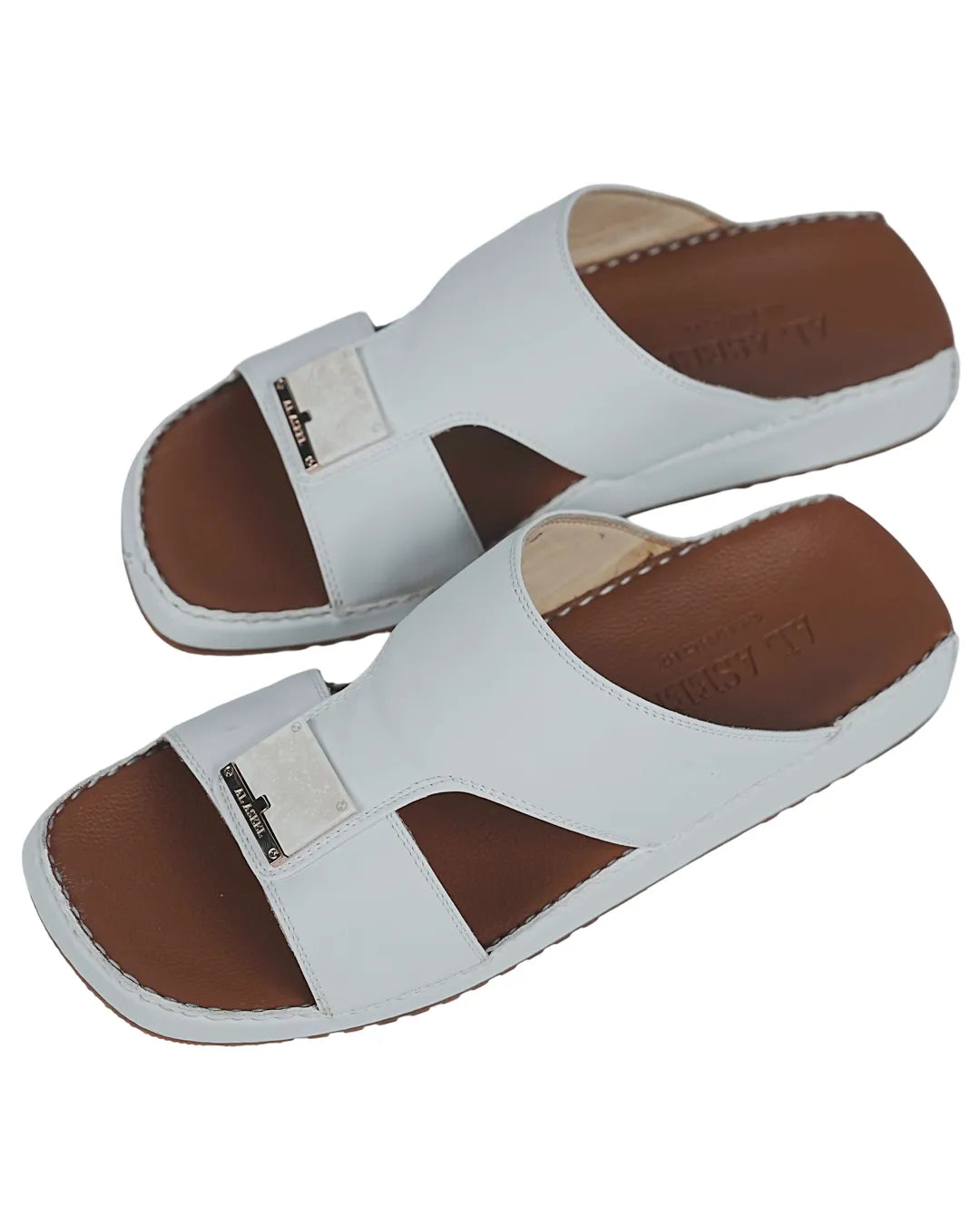 Al Aseel Premium White Arabic Sandals – Pure Elegance, Ultimate Comfort