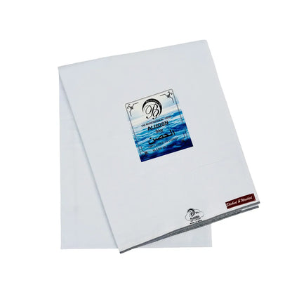 Al Hosn Sky White Wuzar – Elegant Border Line Collection UAE