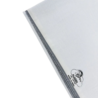 Al Hosn Sky White Wuzar – Elegant Border Line Collection UAE