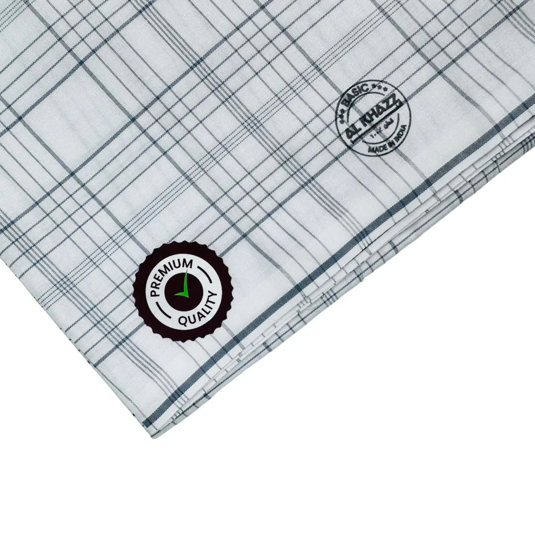 Al-Khazz-Basic-Wuzar-Elegant-Grey-Check-Cotton-Design-uae