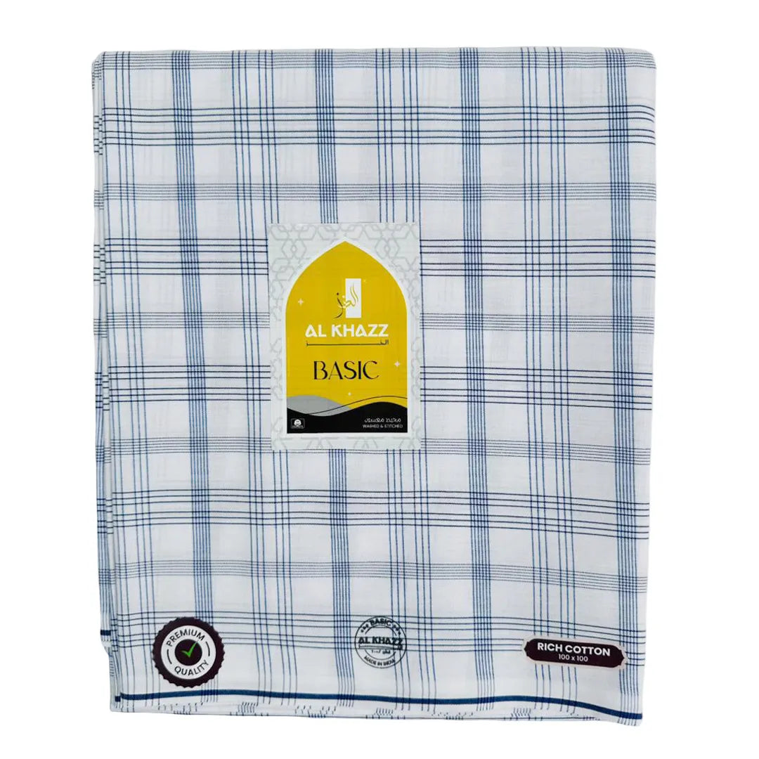 Al-Khazz-Basic-Wuzar-Elegant-Navy-Blue-Check-Design