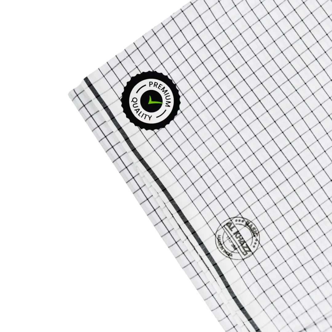 Al-Khazz-Premium-Wuzar-Lightweight-black-Checked-Cotton-Wrap