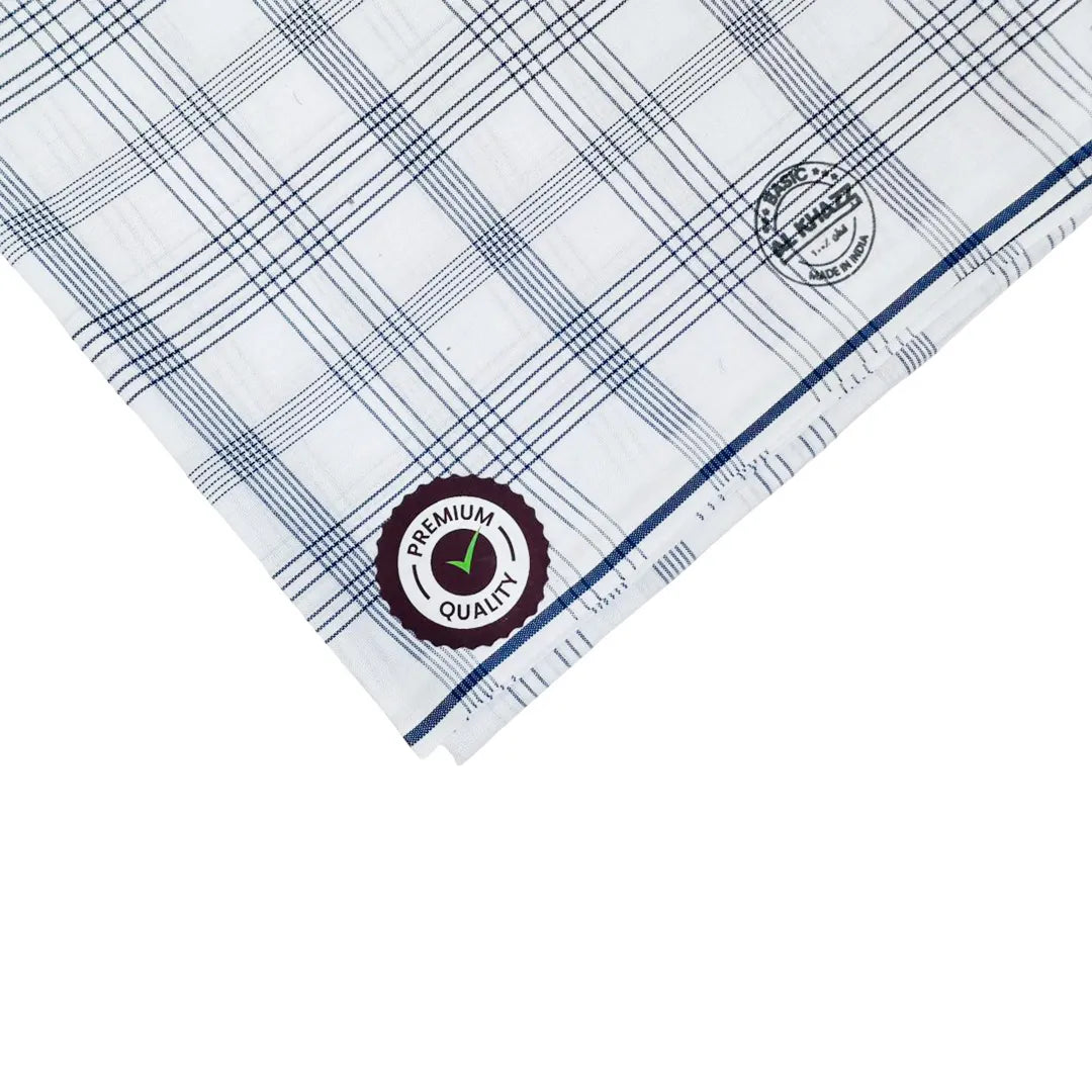 Al-Khazz-Soft-Cotton-Wuzar-Elegant-Dark-Blue-Checked-Design-UAE