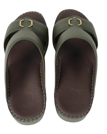 Al-Mazaya-Premium-Olive-Green-Arabic-Mens-Sandals-Luxury-Comfort-Timeless-Elegance-new