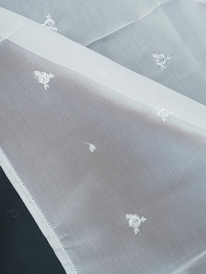 Premium White Embroidered Ghutra
