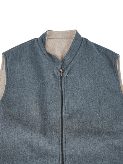 BLUE-GREY WINTER JACKET MEN WITH ZIP