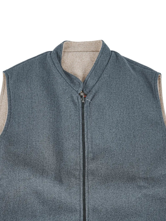 BLUE-GREY WINTER JACKET MEN WITH ZIP