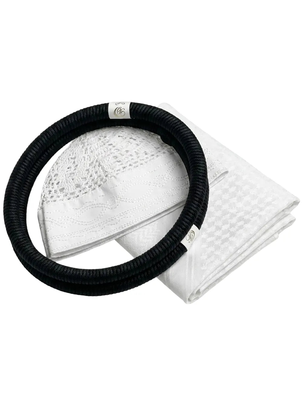 Baby White Shemagh – Soft Cotton Traditional Arabic Headwear