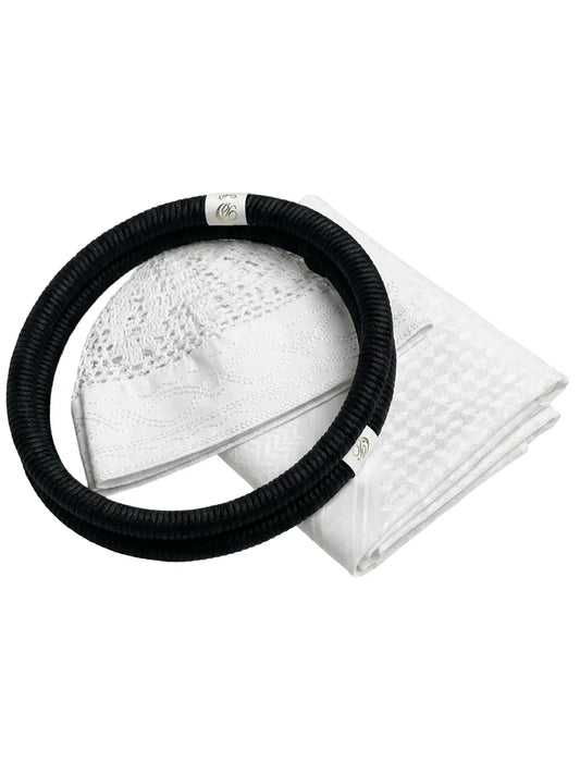 Baby White Shemagh – Soft Cotton Traditional Arabic Headwear