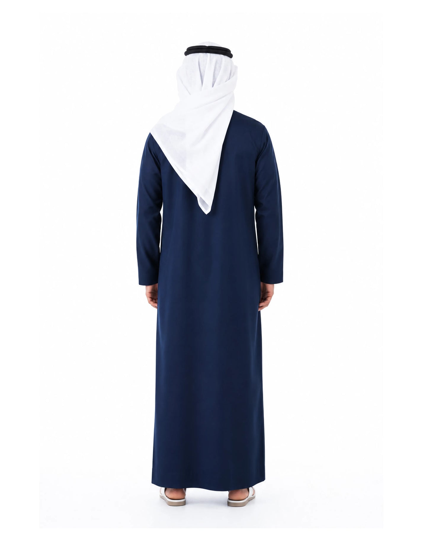 Dark Blue Kandura for Men – Emirati Style Thobe