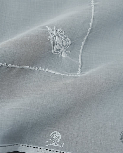 Al Hosn Made in Japan White Ghutra for Men – Premium Embroidered Emirati Headscarf&nbsp;