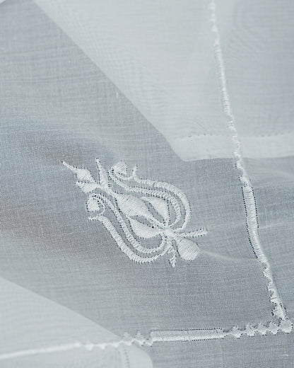 Al Hosn Made in Japan White Ghutra for Men – Premium Embroidered Emirati Headscarf&nbsp;