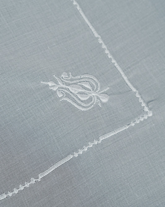 Al Hosn Made in Japan White Ghutra for Men – Premium Embroidered Emirati Headscarf&nbsp;