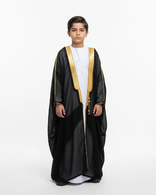 Boys Black Bisht