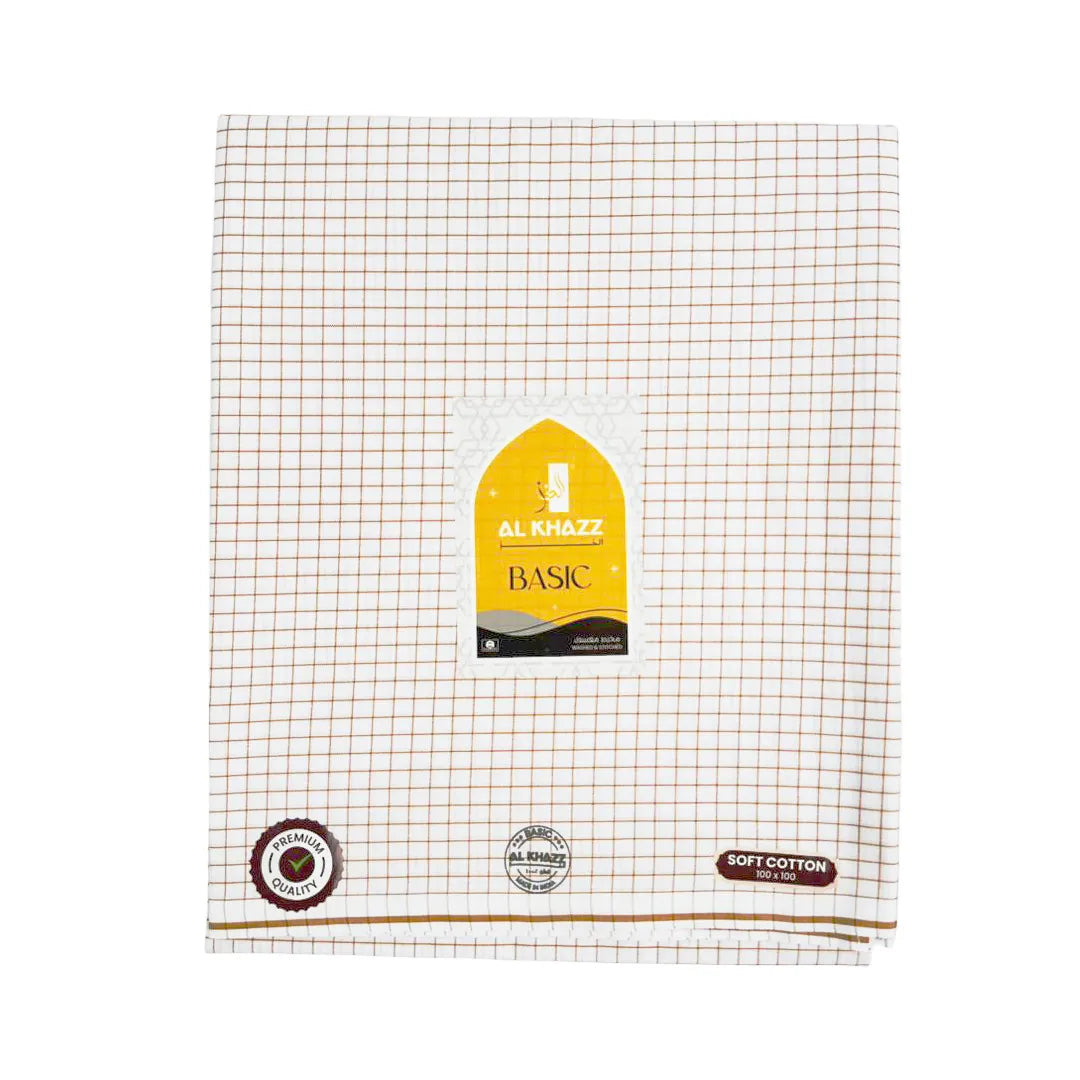 Brown-Checked-Wuzar-Lightweight-Soft-Cotton-Arabic-Style-Wear