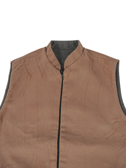 CLASSIC CAMEL BROWN WINTER  JACKET WITH ZIP