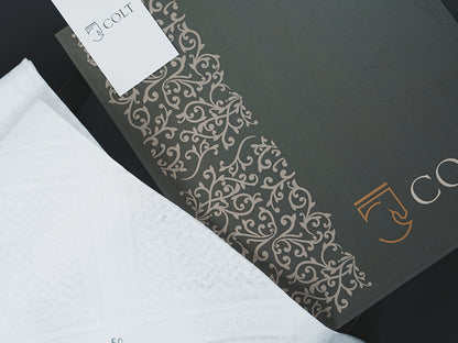COLT Premium White Shemagh – Timeless Elegance for Every Occasion