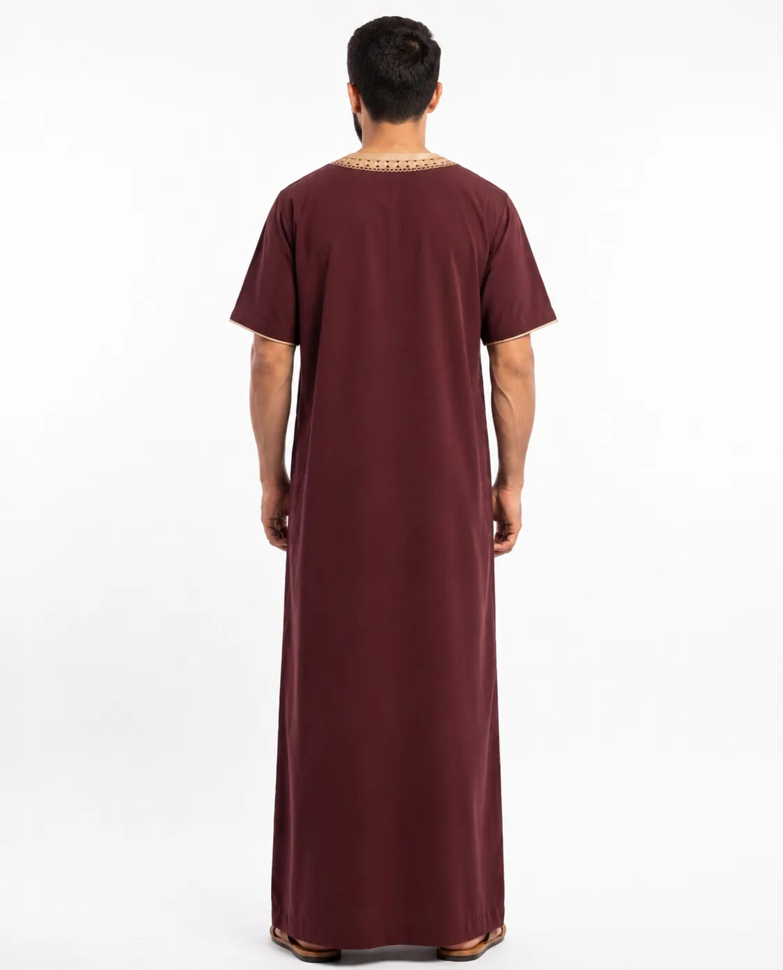 Al Khazz Classic Maroon Jalabiya for the Modern Gentleman