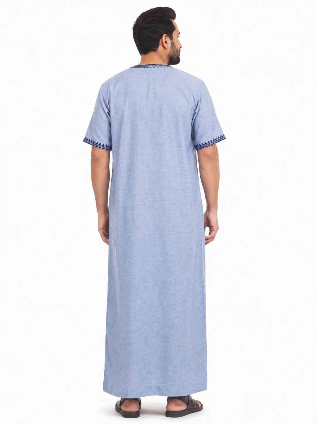 Al Khazz Experience Timeless Comfort with Our Premium Embroidered Jalabiya