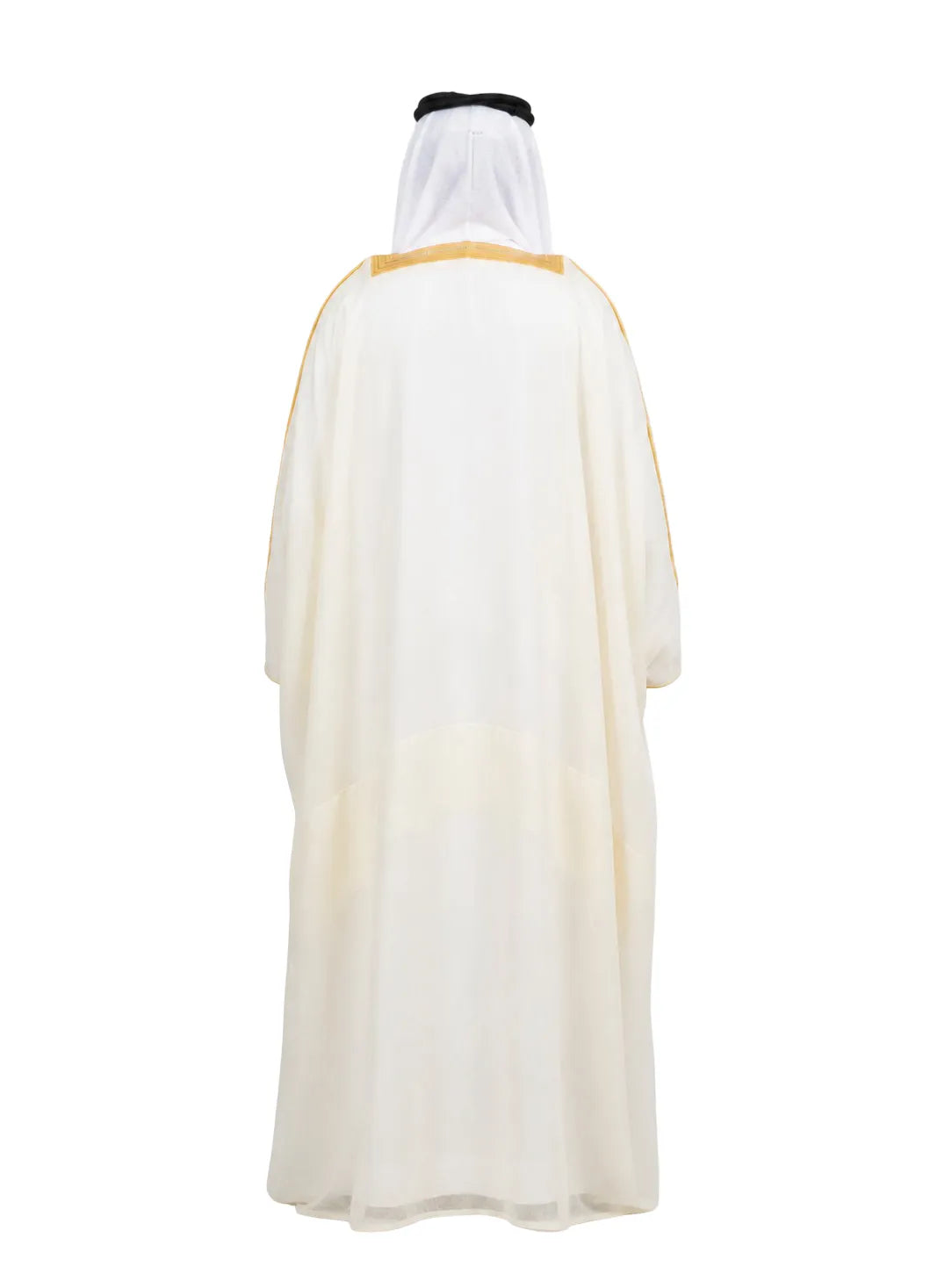 Royal Ivory White Bisht – Premium Arabic Men's Cloak