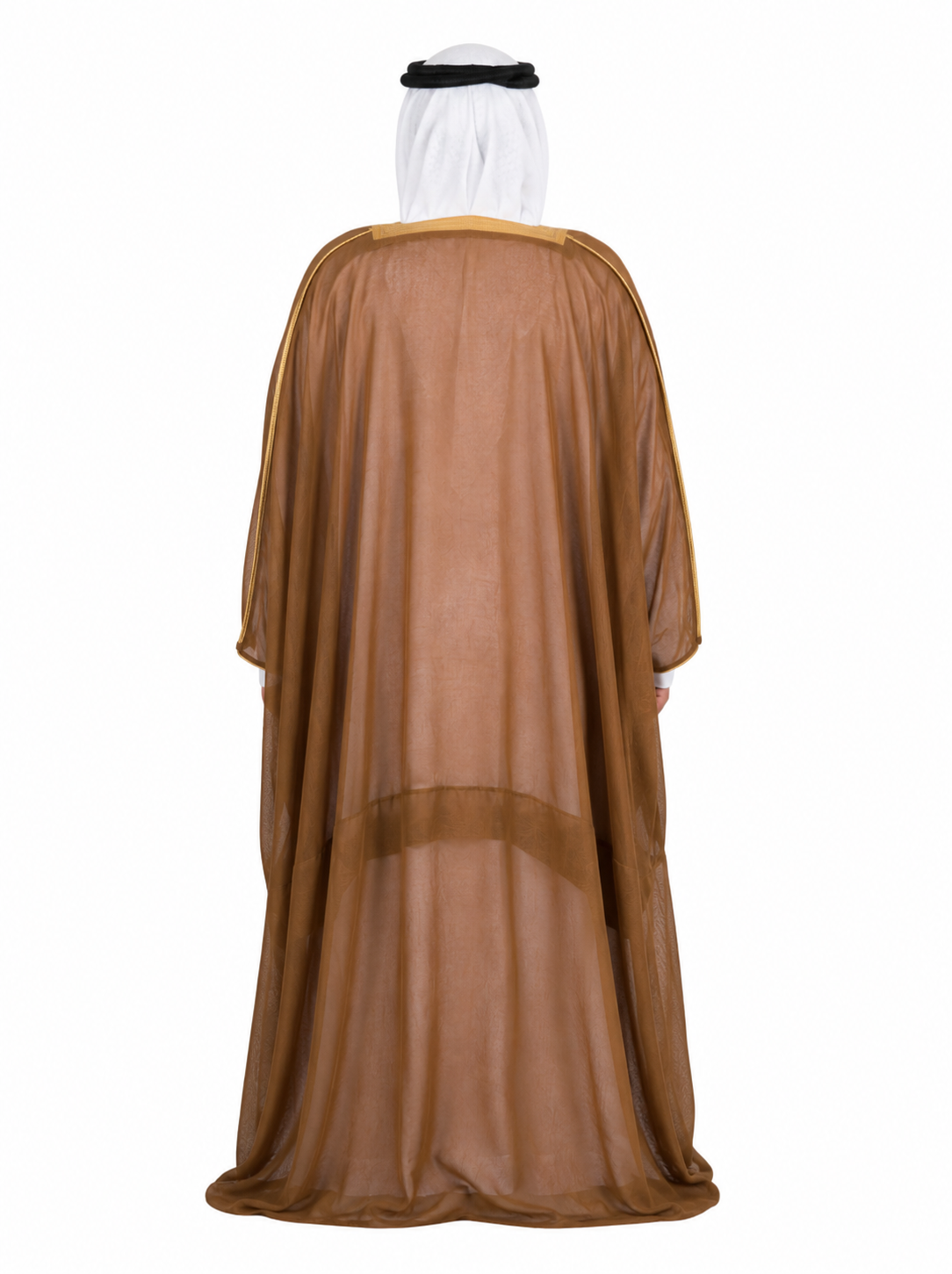 Royal Brown Bisht with Luxurious Gold Embroidery