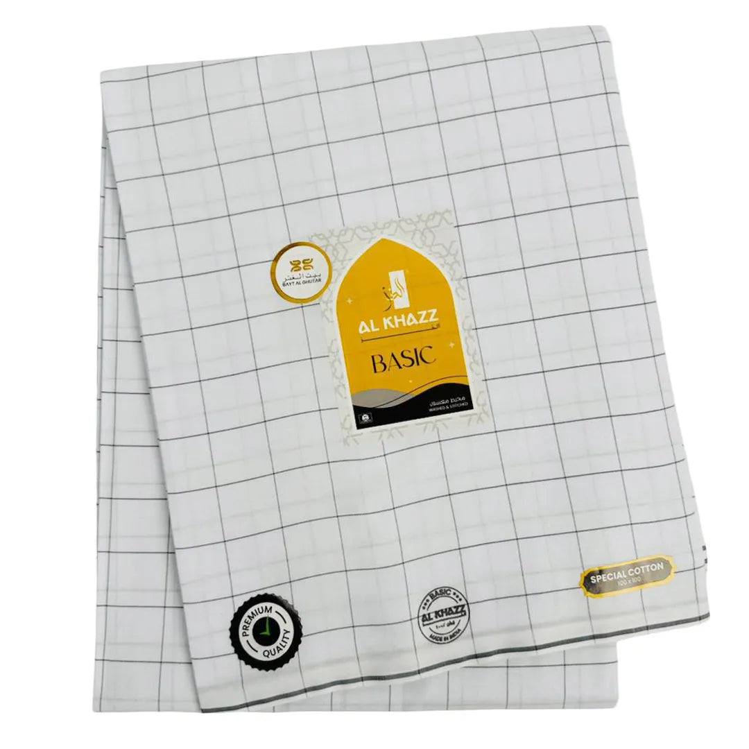 Classic-White-Wuzar-with-grey-Check-Pattern
