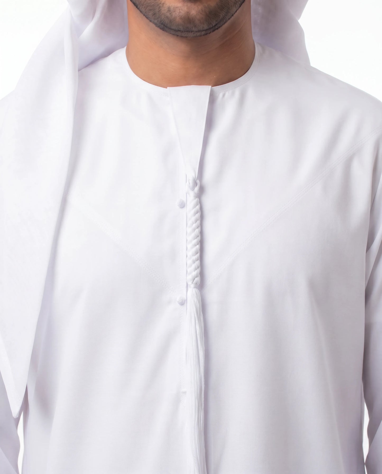 Pure White Kandura for Men – Buy Emirati Thobe Online UAE