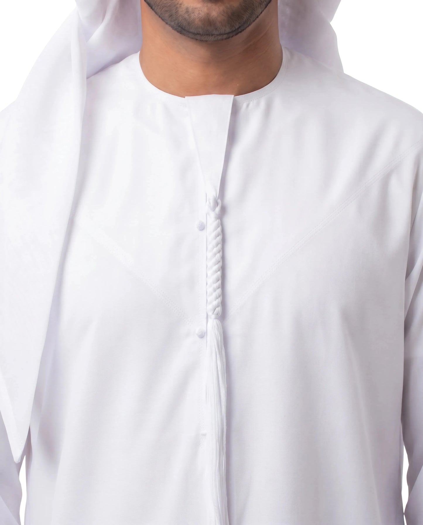 Pure White Kandura for Men – Buy Emirati Thobe Online UAE