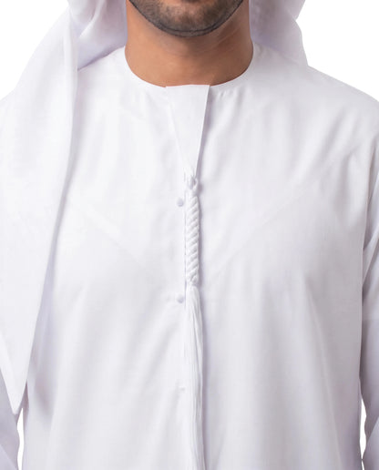 Pure White Kandura for Men – Buy Emirati Thobe Online UAE