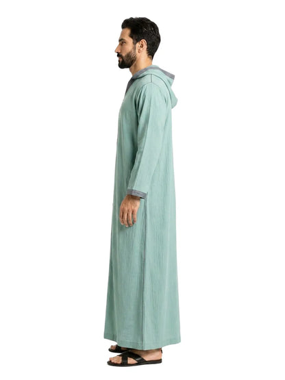 AL HOSN Premium Hoodie Jalabiya – Tradition, Tailored to Perfection