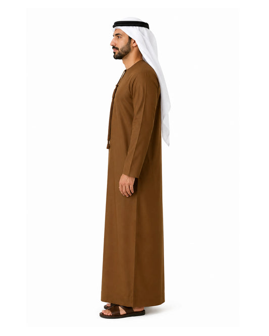 BROWN ARABIC MEN'S KANDURA